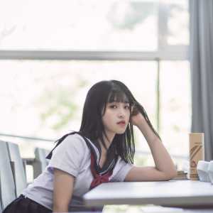 JK美女，学生装，校园美女，大学，学校，高清电脑桌面壁纸